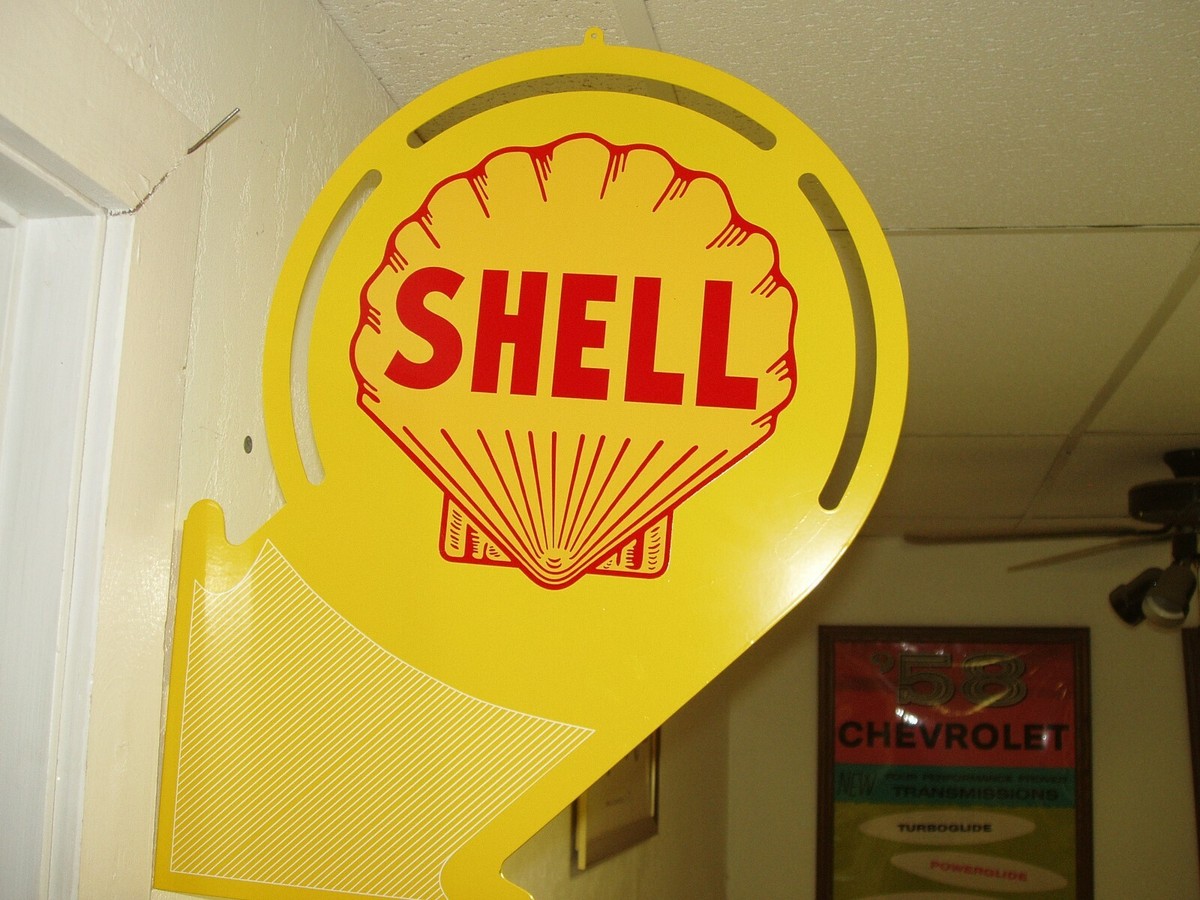 SHELL OIL 1930S-1950S ERA NOSTALGIC ADVERTISING SIGN | eBay
