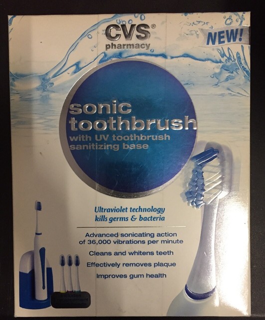 CVS BRAND Sonic Electic Toothbrush W/ UV Sanitizing Base 421c for sale