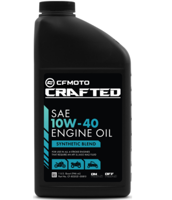 10W-40 CFMOTO CRAFTED Synthetic Blend Engine Oil Liter (CF-852021