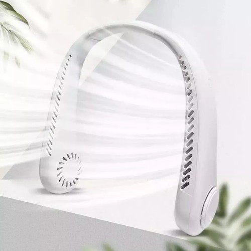 Mini Neck Fan Portable Hanging USB Rechargeable Air Cooler Bladeless Fan - Picture 27 of 44