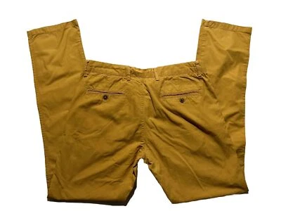 PANTALON CHINO ZARA MAN TAILLE US 36 FR 46  SLIM COULEUR JAUNE MOUTARDE - Photo 1/4