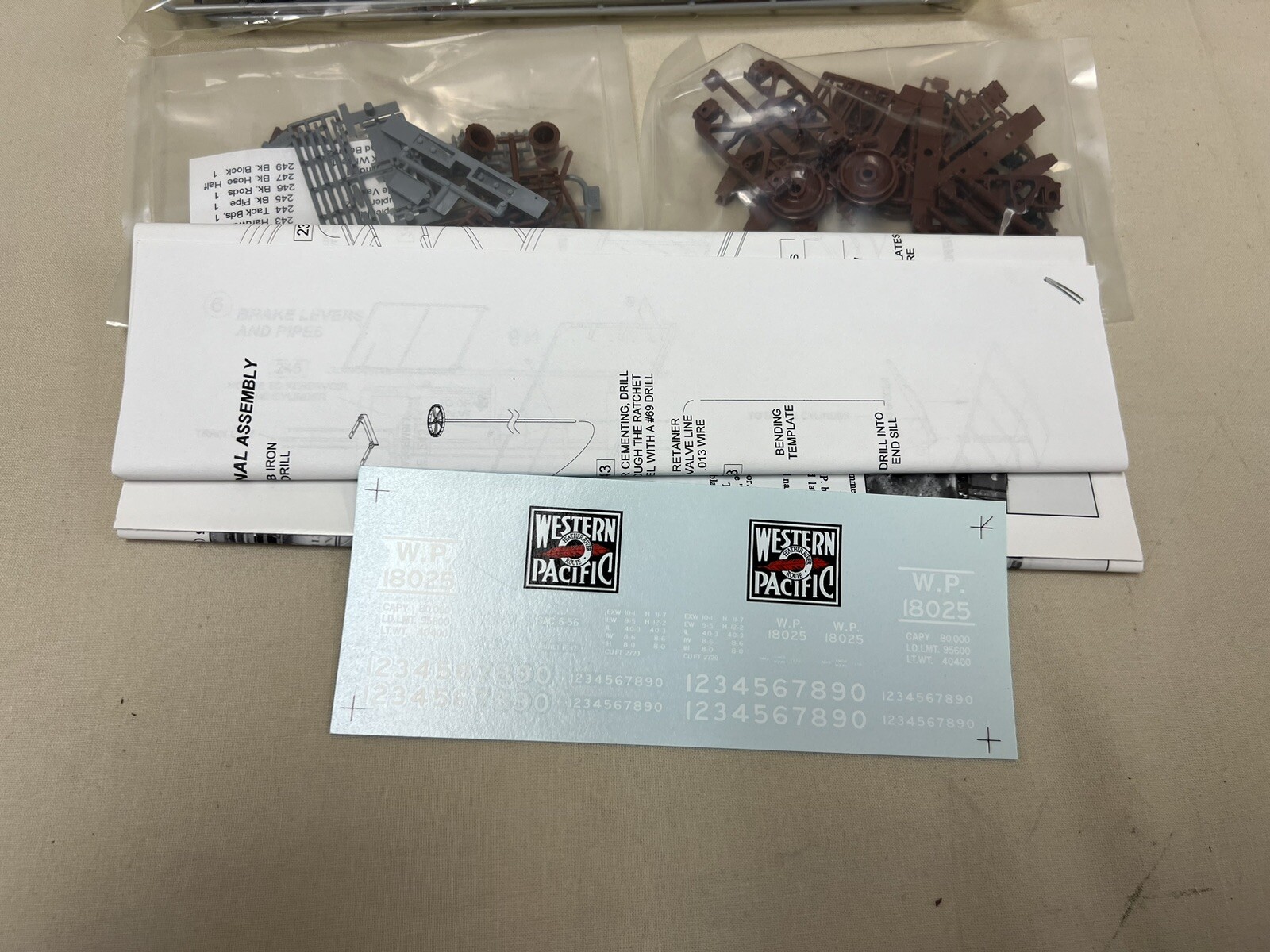 San Juan Car Co O Scale WP 40' Boxcar Undecorated w Decals Railroad