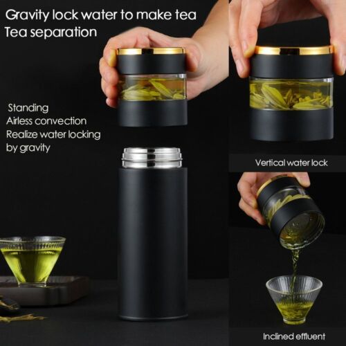 Smart Temperature Display Premium Travel Mug Tea & Water Separation - Picture 1 of 13