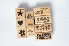 Flowers and Friends Wooden Stamps, Stampin' Up, 2004, Custom Set