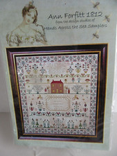 Hands Across The Sea ANN FORFITT 1812 Sampler Counted Cross Stitch Pattern