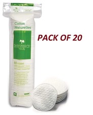 INTRINSICS Cotton 2" Pads round 80/bag - PACK OF 20