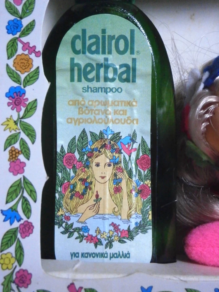 clairol herbal shampoo Normal Hair 100ml ( 3.4 fl oz ) + el greco Pink Doll NIB - Image 3 of 4