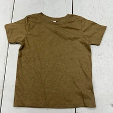 Rabbit Skins Military Green Soft Ribbed Short Sleeve T-Shirt Toddlers Size 3 New