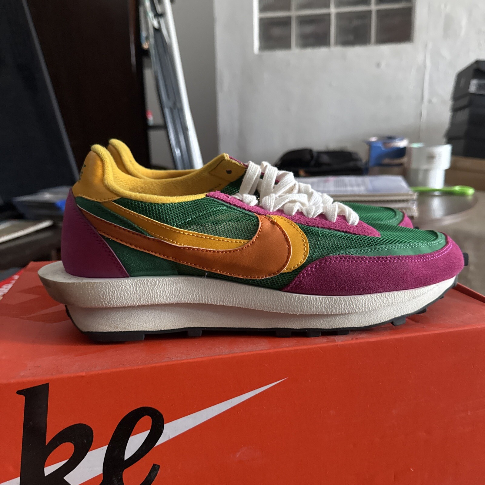 SACAI X NIKE Taglia 12 Nike sacai x LDWaffle verde pino