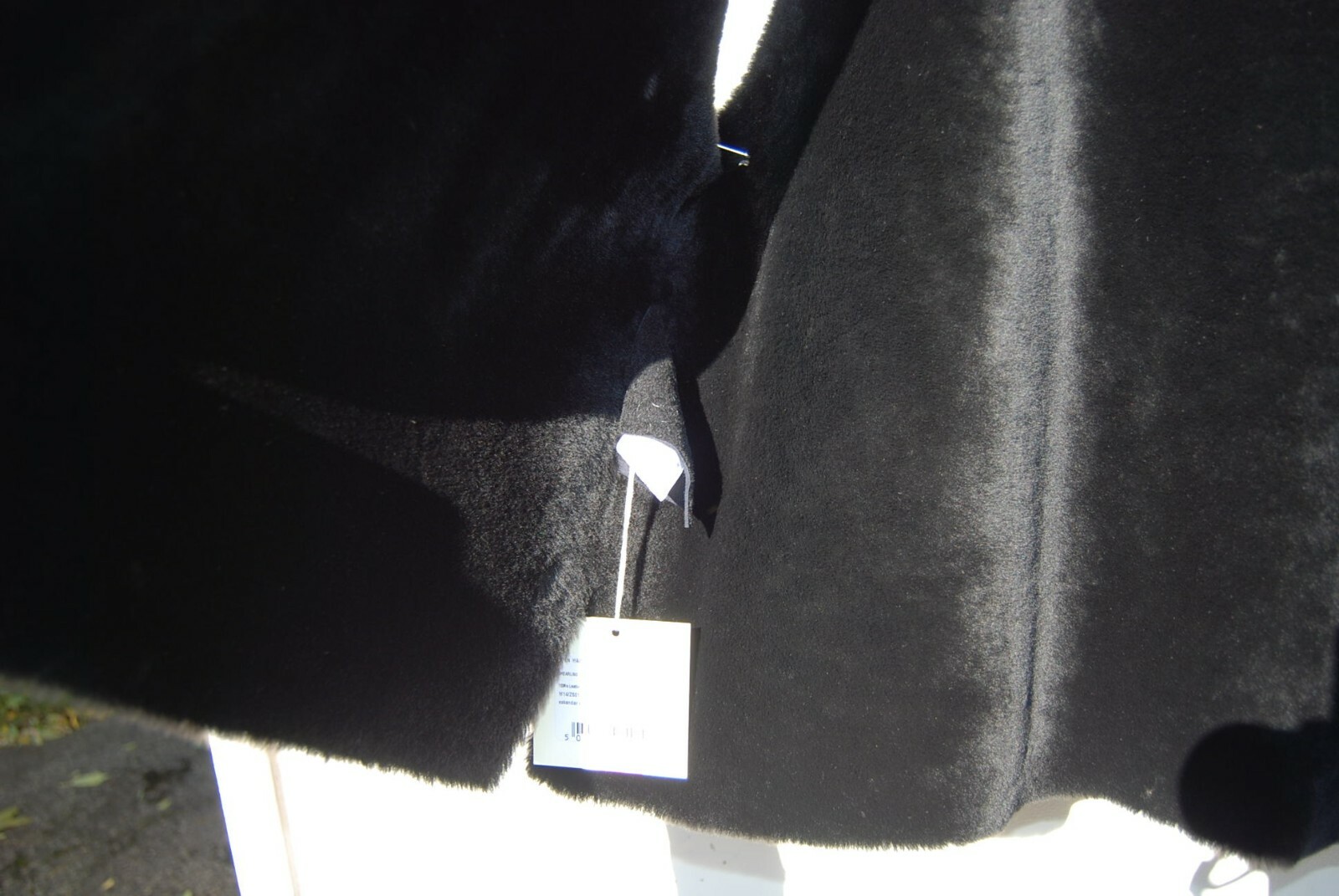 SALE! NWT Eskandar NAVY/BLACK Mid Weight Leather Shearling Waist Coat Vest (1) image 3