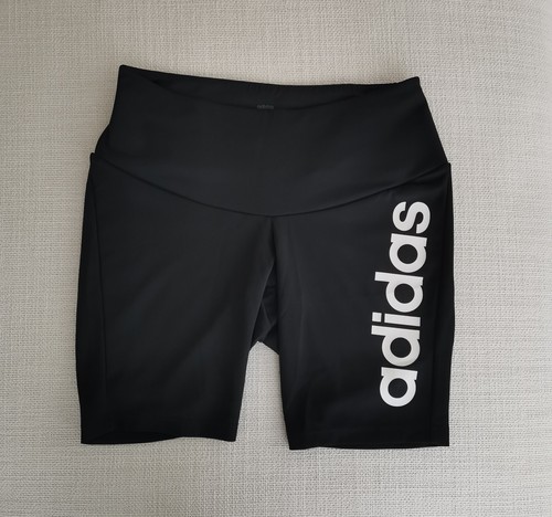 Adidas Aeroready Damen Shorts Big Logoi schwarz - Größe 1X