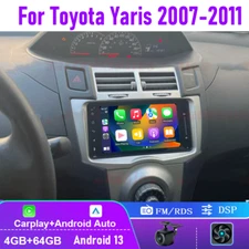 4+64GB For Toyota Yaris 2007-2011 Apple Carplay Android Auto Car Radio Head Unit