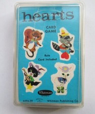 Vintage 1963  Children's Hearts Card Game  Whitman  Original Plastic Case 