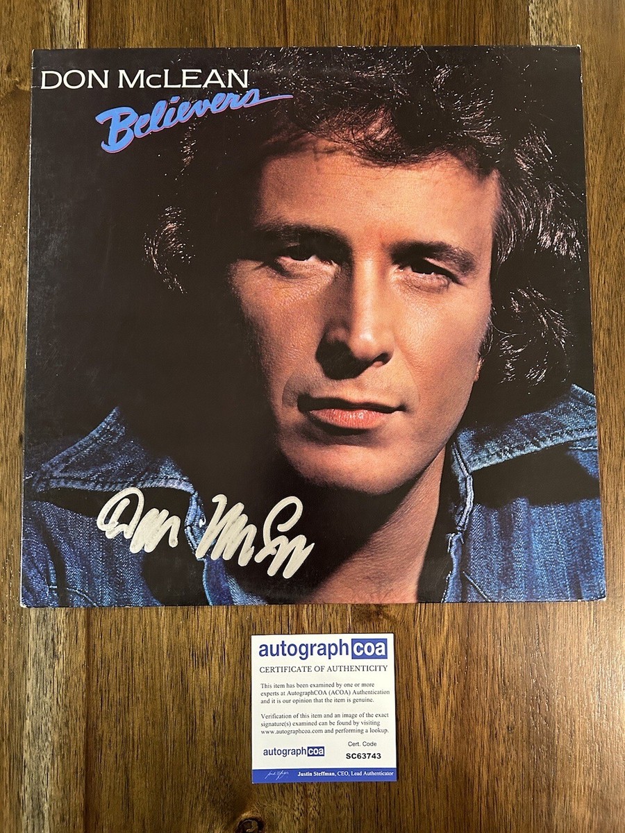 Don McLean 'Believers' Signed Vinyl Album Folk Singer 'American