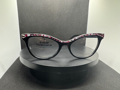 Emilio Pucci Women's Eyeglasses Black Plastic Cat Eye Frame EP5036-3/V 1107401