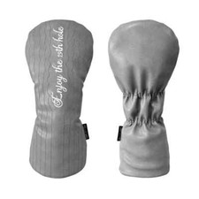 Simple Grey Golf Club Head Covers Driver Fairway 35 Woods Hybrid UT Head Covers