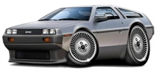 Delorean DMC Classic Exotic Car Art Print NEW