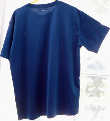 Phiten X30 Titanium T-Shirt Navy Blue Short-Sleeve Large Pre-Owned  display picture 1