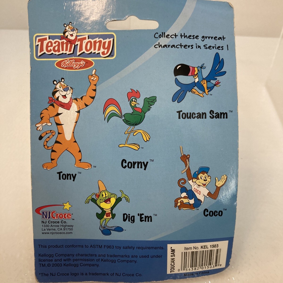 Kelloggs Team Tony TOUCAN SAM Bendable Bendy Croce Poseable Kelloggs Team Tony TOUCAN SAM Bendable Bendy Croce Poseable