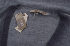 Raffi NWT Merino Wool Cardigan Sweater Size 54 XL in Light and Dark Gray