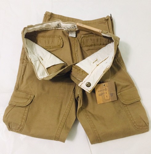 Lot Of 2 NWT Lands End Kids Pencil Leg Adj Band Pants Sz 6 (Khaki & Navy) - Picture 10 of 12