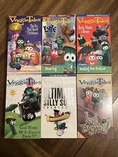 Lot Bundle Of 6 Veggie Tales VHS Tapes Movies Christian