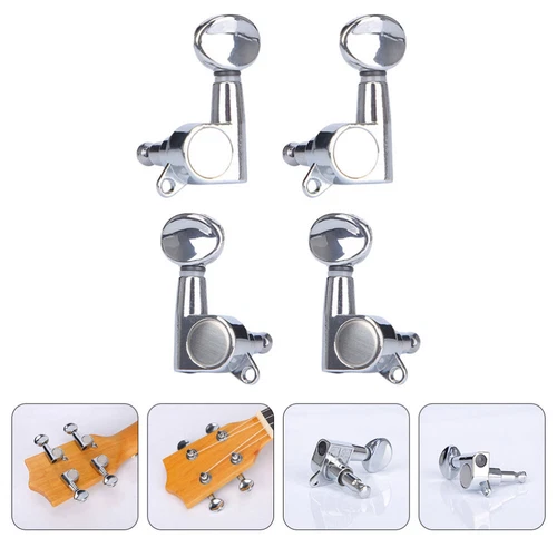  4 Pcs Fully Enclosed Knob Machine Tuners Peg Ukulele Tuning Pegs