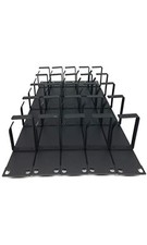 5Pack 1U 5 D-Ring Cable Manager - 19 Inch Horizontal Rack Mount Metal Server