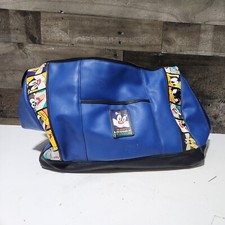 Looney Tunes Tote Baby Diaper Bag Blue Top Side Pockets Zips Closed EZ Clean