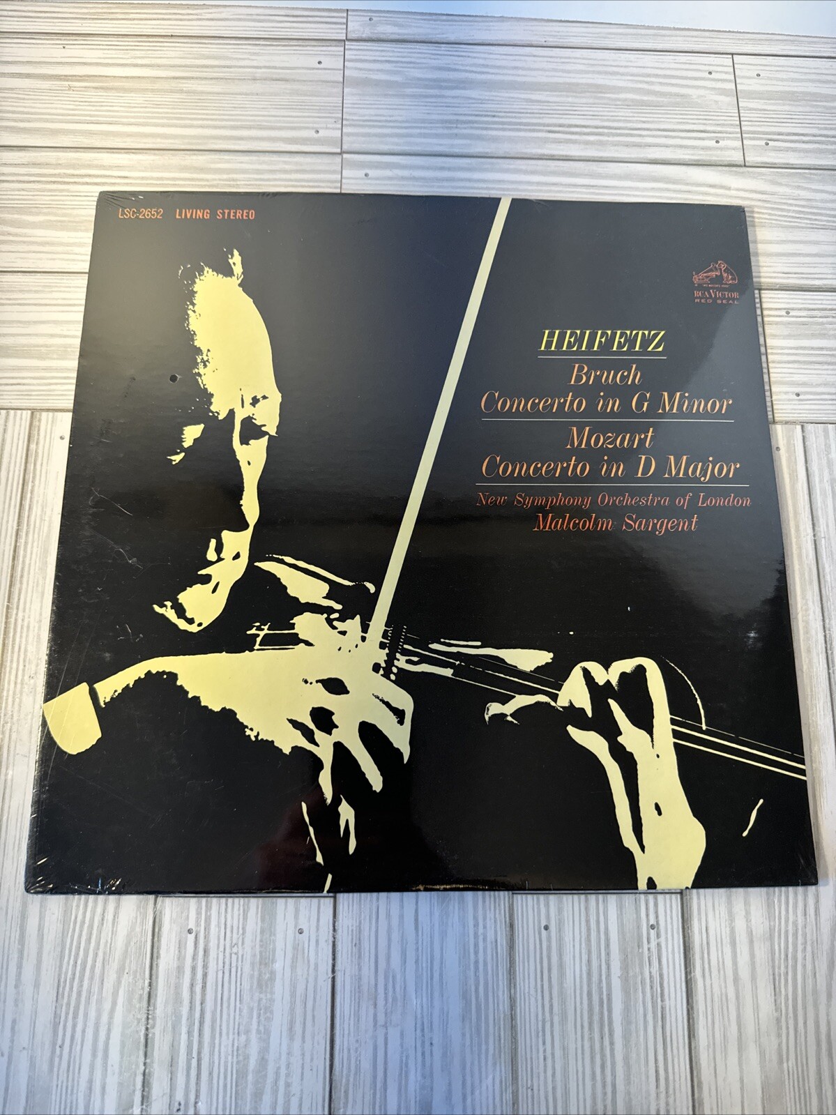 HEIFETZ Bruch Mozart Ctos RCA LSC 2652 LIVING STEREO LP SD RARE NEW SEALED!