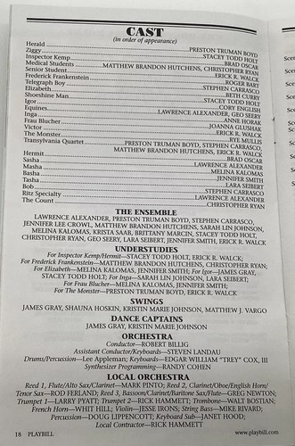 PLAYBILL  Mel Brooks Young Frankenstein Signed Andrea Martin 2010 Boston Opera - Picture 9 of 12