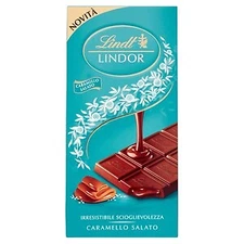 Lindt Chocolate | Lindor Salato Caramel Chocolate Tablet | 3,5 Oz /100 Gr