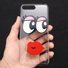 Cover For Huawei Samsung OPPO Vivo Xiaomi Motorola Google 3D Lips Eye Hard Case