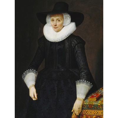 Mesdach Porträt von Margarita Courten Gemälde großer Wandkunstdruck 18 x 24 Zoll