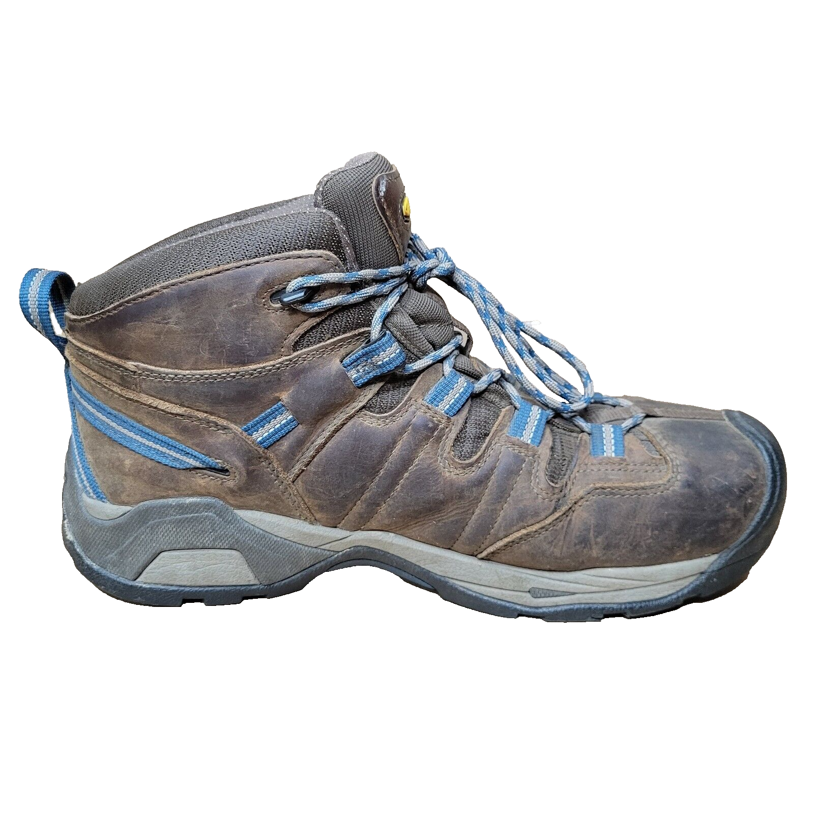 Stivali da trekking impermeabili da uomo Keen Targhee II marrone medio in pelle blu US 12M