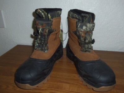 Ozark Trail Mossy Oak Men's Suede Thinsulate Winter Boots Size 12