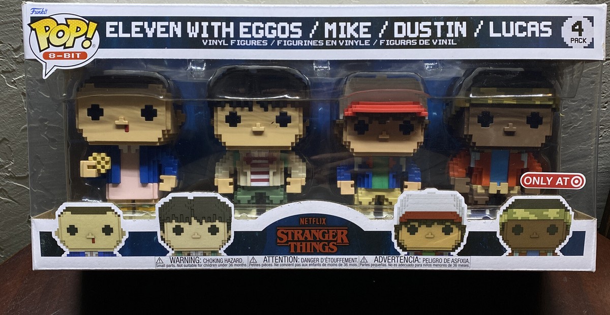 Funko Pop! 8 Bit Stranger Things 4-Pack Eleven with Eggos Mike