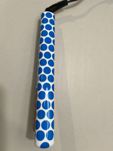 CHI Blue Polka Dots Ceramic Straightening Iron. GF6860. Tested Working - Picture 4 of 10