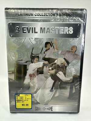 3 Evil Masters (DVD) Platinum Collector's Edition Kung Fu Brand New