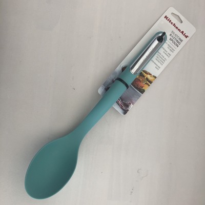 New KitchenAid Aqua Sky Safe for Nonstick Silicone Basting Spoon (HAQA)