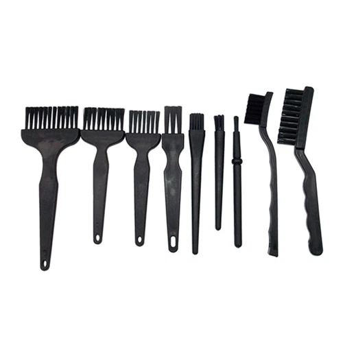 9x Anti Static Brush Crank Straight Handle Cleaning Brush PCB Repair Work Brush