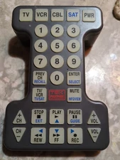 Tek Partner Universal BIG Button Light Up Remote Control, Vintage 80's COOL!!