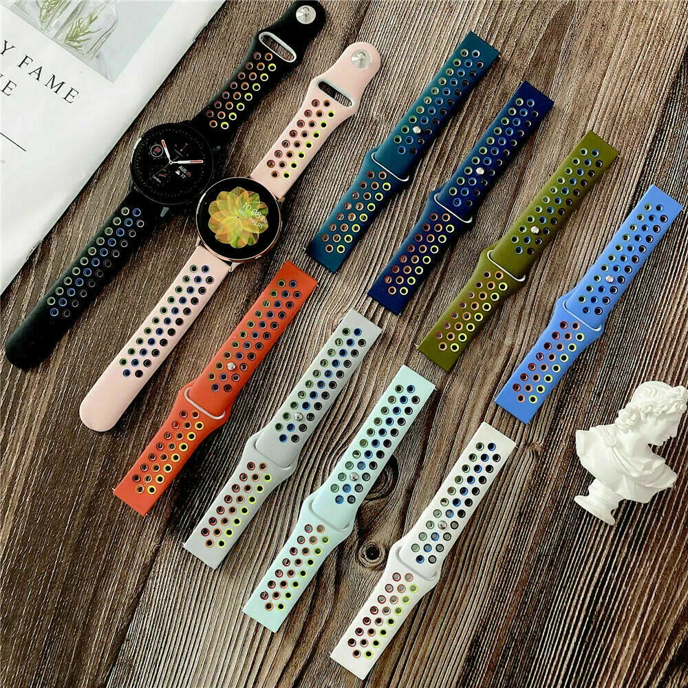 Rainbow silicone apple watch band sales