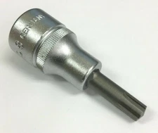 Hazet 991-8 Screwdriver socket for spline socket screws RIBE. 1/2" drive Size M8