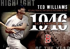 2015 Topps update #H-6 Ted Williams Highlight of the year