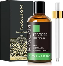 Tea Tree Essential Oil for Diffuser, MAYJAM Pure Essential Oils, Huge 3.38FL.OZ 