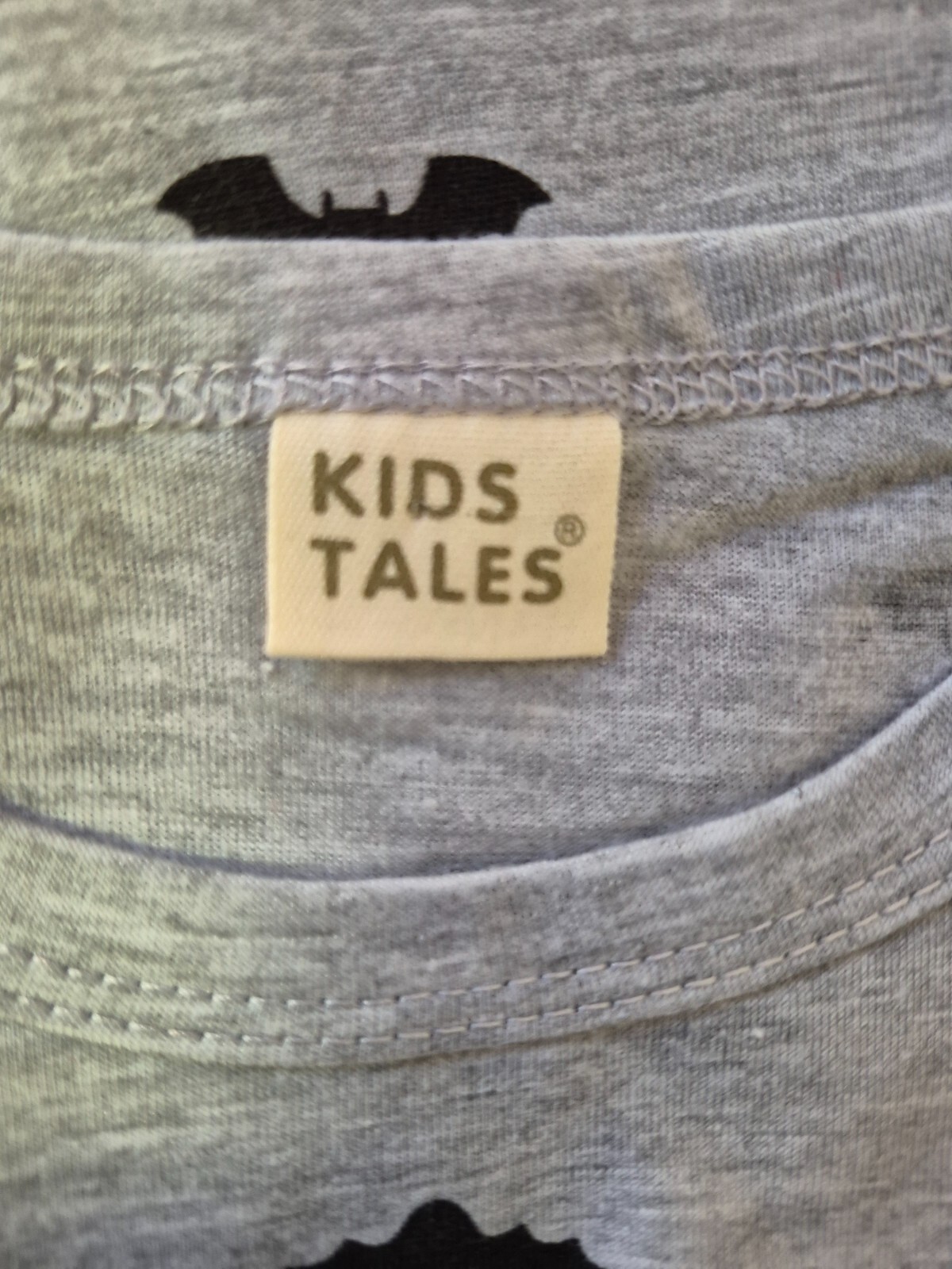 Kids Tales 3-Piece Halloween Costume & Babygrow Grey/Black 80cm NWT image 6