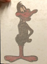 Original Vintage Daffy Duck Iron On Transfer Cartoon
