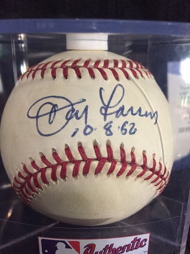 Don Larsen Signed Baseball Vintage AL Ball Budig Beckett Coa With Perfect Game - Picture 6 of 8