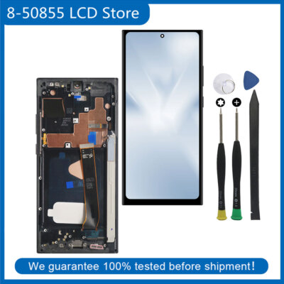 For Samsung Note 20 Ultra 5G N986N OLED Display LCD Digitizer Touch Screen Frame